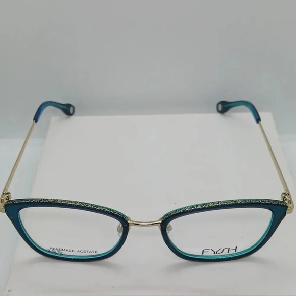 NWT WOMEN\'S FYSH EYEGLASS FRAMES 3678 teal